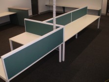 Staxis Desk Top Mounted Screens. 500 High X Various Lengths. Choice Of 35mm And 50mm Thick